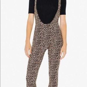 American Apparel Cotton Spandex Leopard Catsuit